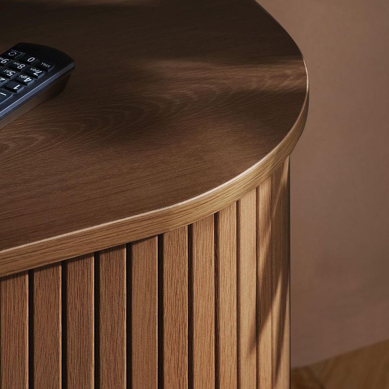 Axel TV Unit - Small - Walnut Fluted