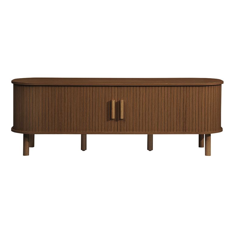 Axel TV Unit - Small - Walnut Fluted