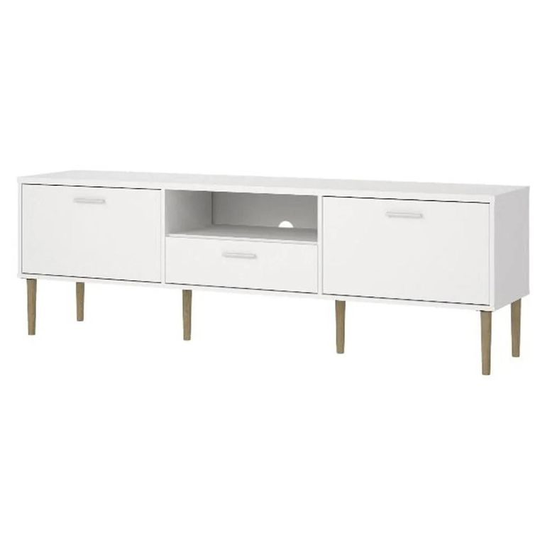 TV Unit - 2 Door - 1 Drawer - 177.2cm - Large - White