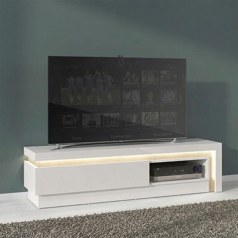 Lyon TV Unit - 1 Drawer - 130cm - Oak