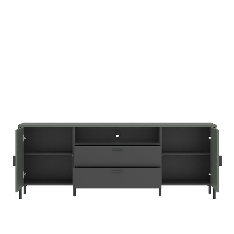 Arundel TV Unit - 2 Door - 1 Drawer - 173cm - Large - Green