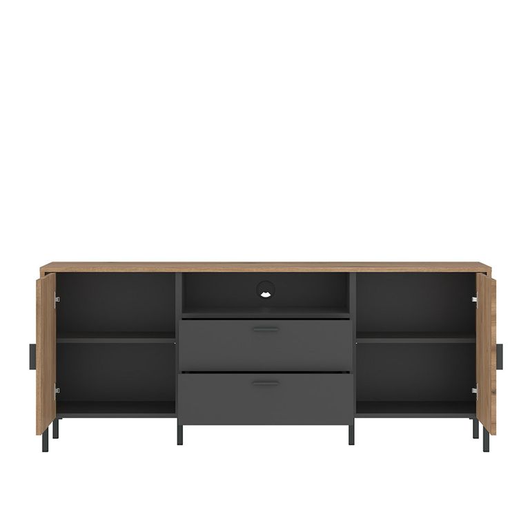 Arundel TV Unit - 2 Door - 2 Drawer - 158.2cm - Medium - Oak