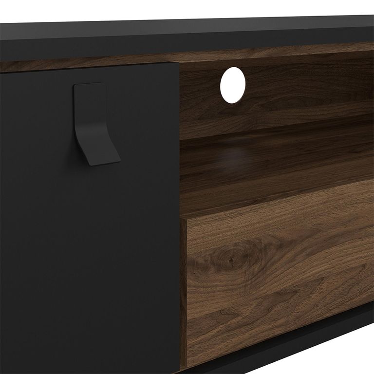 Ry TV Unit - 1 Door - 1 Drawer - 150cm - Black