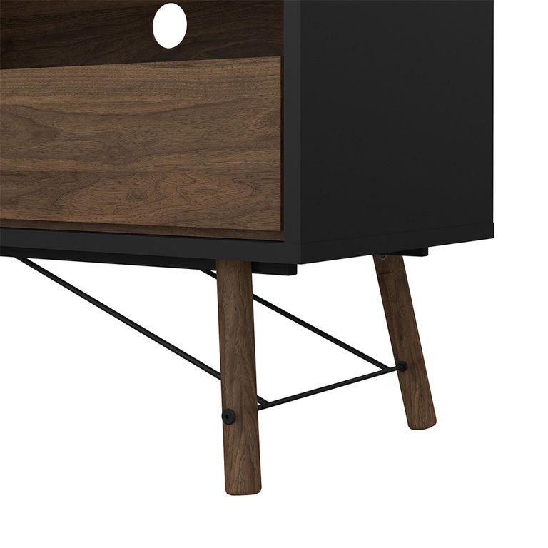 Ry TV Unit - 1 Door - 1 Drawer - 150cm - Black
