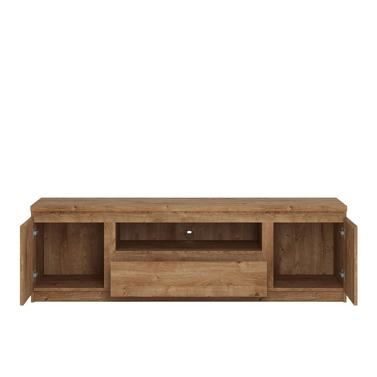 Fribo TV Unit - 2 Door - 1 Drawer - 165cm - Oak