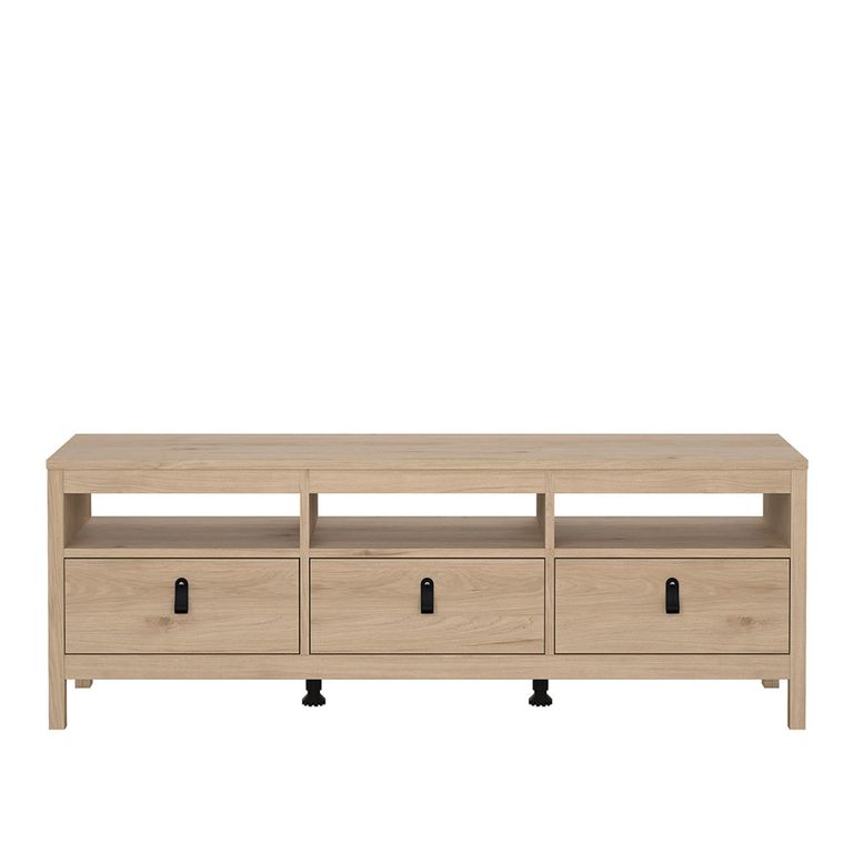 Barcelona TV Unit - 3 Drawer - 151.4cm - Jackson Hickory Oak
