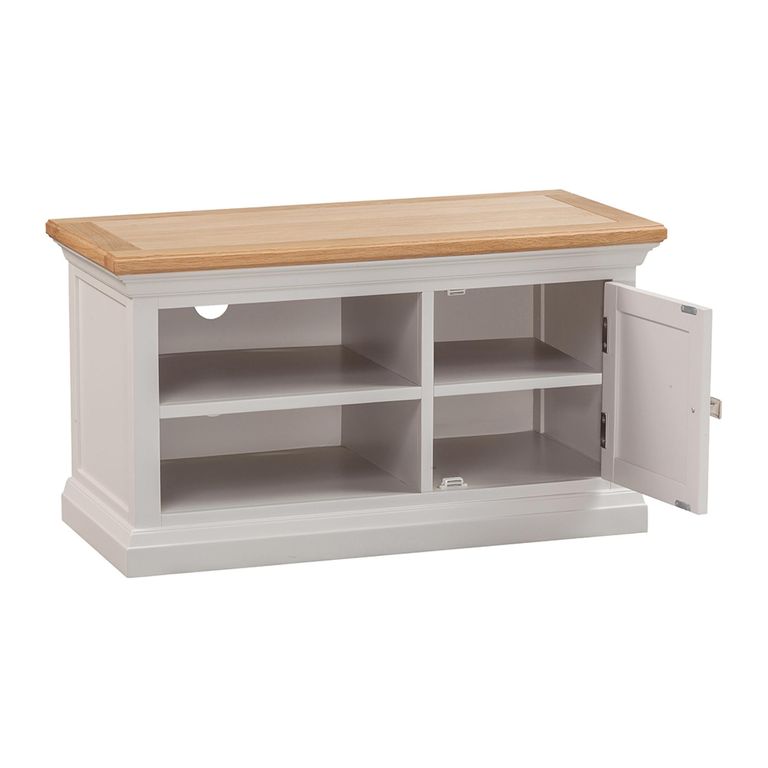 Cotswold TV Unit - 1 Door - Oak and Painted