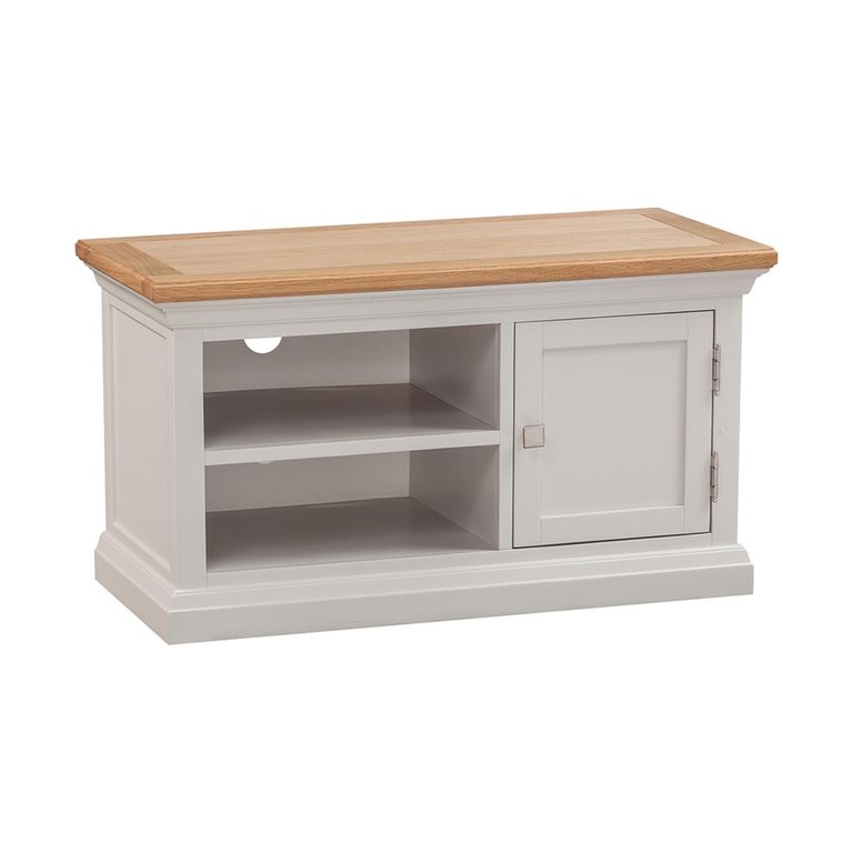 Cotswold TV Unit - 1 Door - Oak and Painted