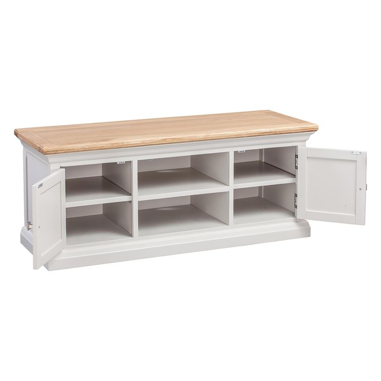 Cotswold TV Unit - 2 Door - Oak and Painted
