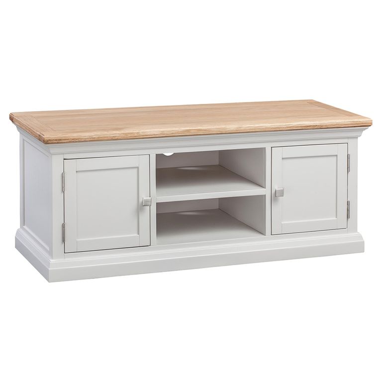 Cotswold TV Unit - 2 Door - Oak and Painted