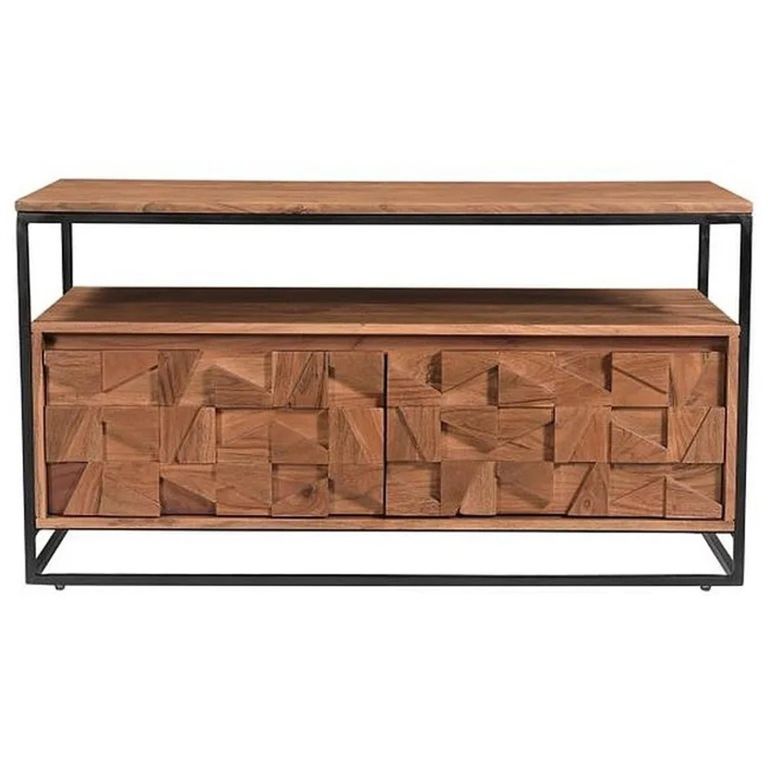 Axis Acacia Wood TV Unit - 103cm - Geometric