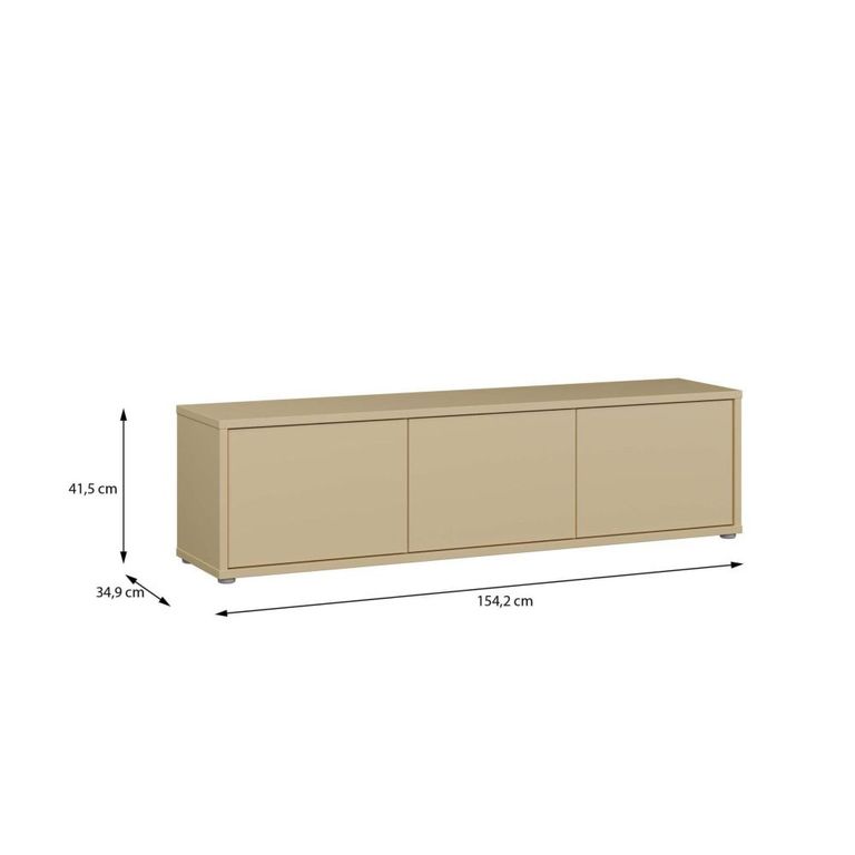 Alice Springs TV Cabinet - 3 Door - 154.2cm - Butter Yellow