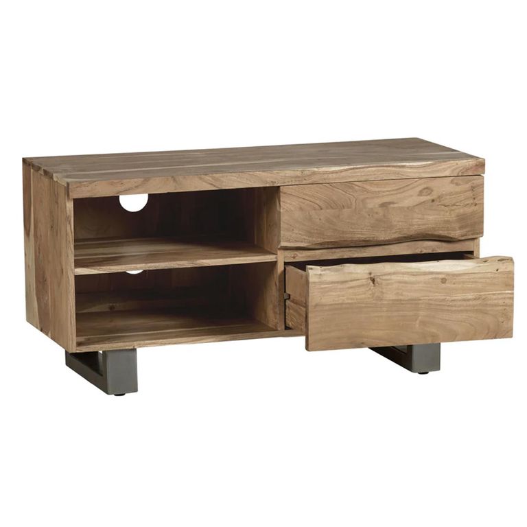 Baltic TV Unit - 110cm - Live Edge - Solid Acacia Wood