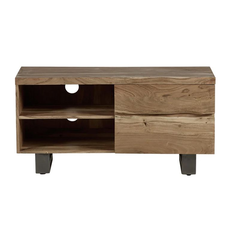 Baltic TV Unit - 110cm - Live Edge - Solid Acacia Wood