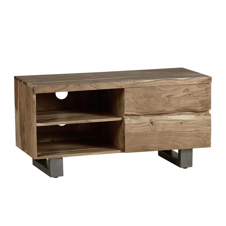 Baltic TV Unit - 110cm - Live Edge - Solid Acacia Wood