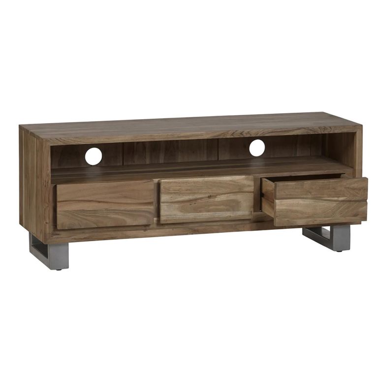 Baltic TV Unit - 140cm - Live Edge - Solid Acacia Wood