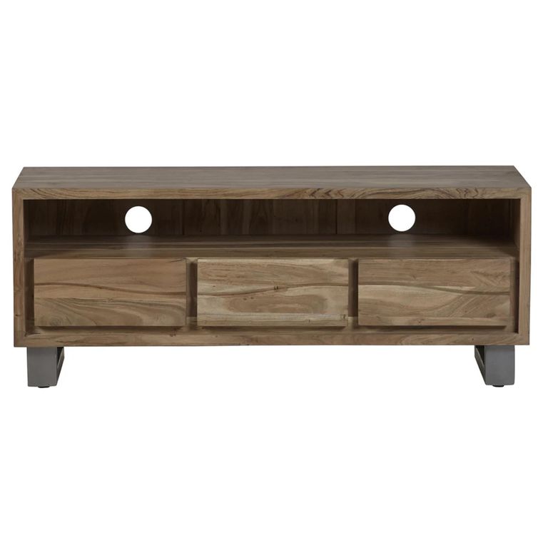 Baltic TV Unit - 140cm - Live Edge - Solid Acacia Wood