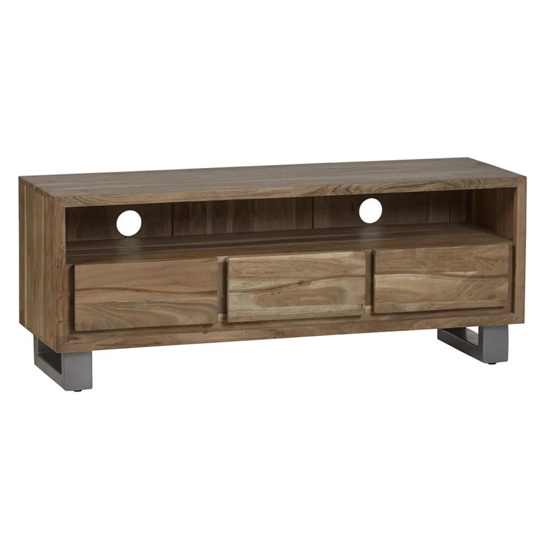 Baltic TV Unit - 140cm - Live Edge - Solid Acacia Wood