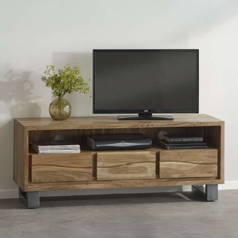 Baltic TV Unit - 140cm - Live Edge - Solid Acacia Wood