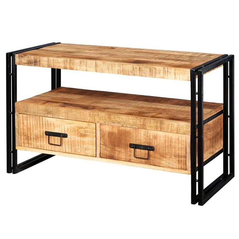 Cosmo TV Unit - 102cm - Industrial Style - Wooden and Metal