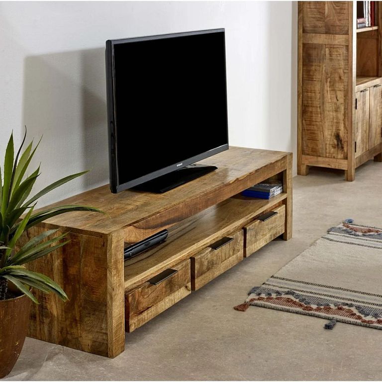 Surrey TV Unit - 150cm - Solid Mango Wood