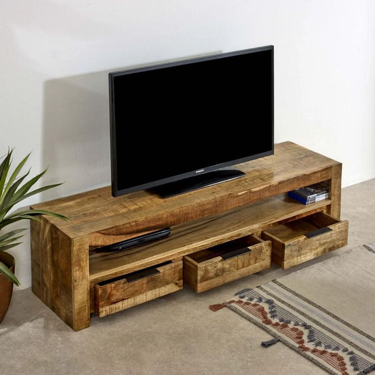Surrey TV Unit - 150cm - Solid Mango Wood