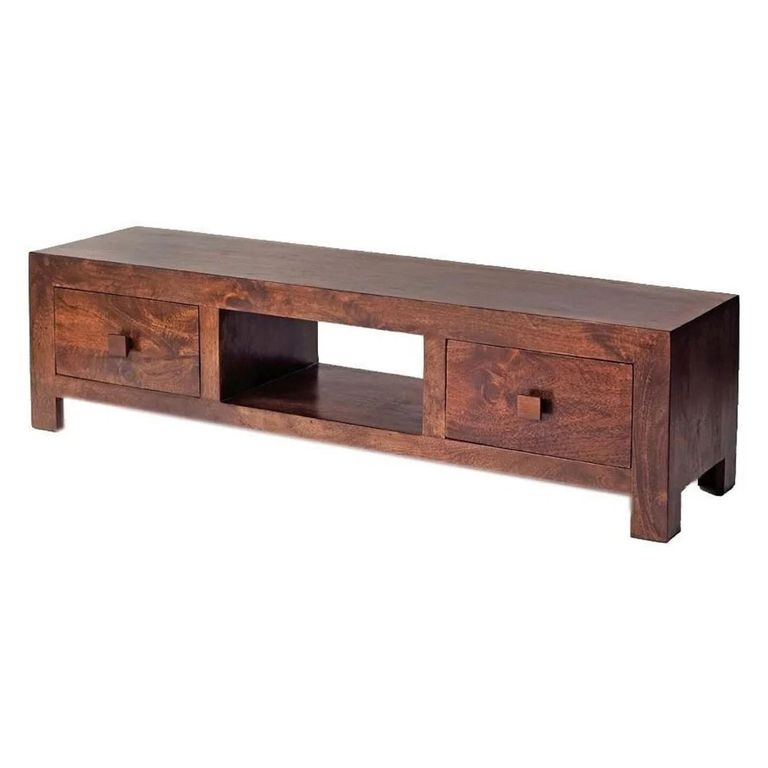 Dakota TV Unit - 145cm - Dark Mango Wood