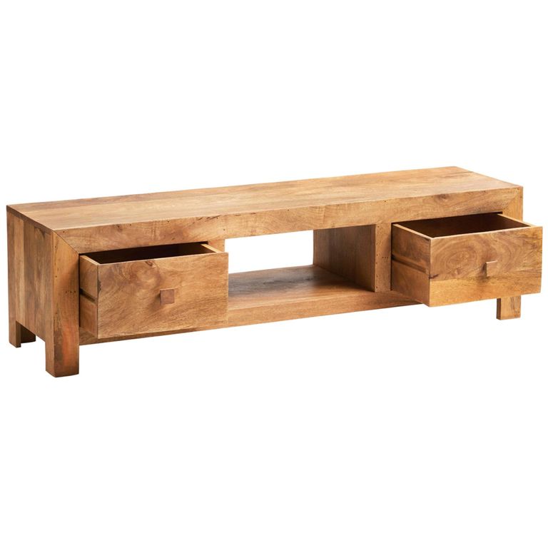 Dakota TV Unit - 145cm - Light Mango Wood