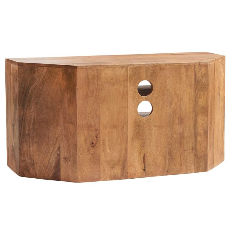 Dakota TV Unit - Corner - 110cm - Light Mango Wood