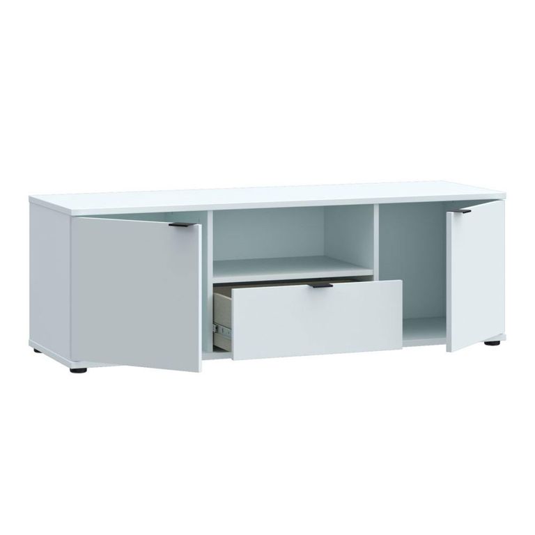 Ganymede TV Unit - 2 Door - 1 Drawer - 129.8cm - Light Grey