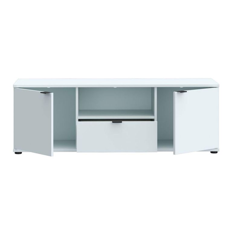 Ganymede TV Unit - 2 Door - 1 Drawer - 129.8cm - Light Grey