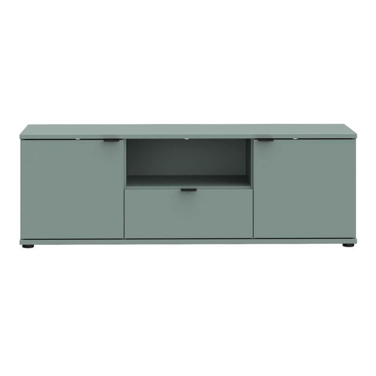 Ganymede TV Unit - 2 Door - 1 Drawer - 129.8cm - Sage Green