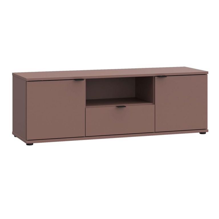 Ganymede TV Unit - 2 Door - 1 Drawer - 129.8cm - Terracotta