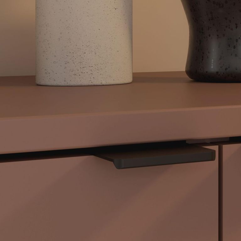 Ganymede TV Unit - 2 Door - 1 Drawer - 129.8cm - Terracotta