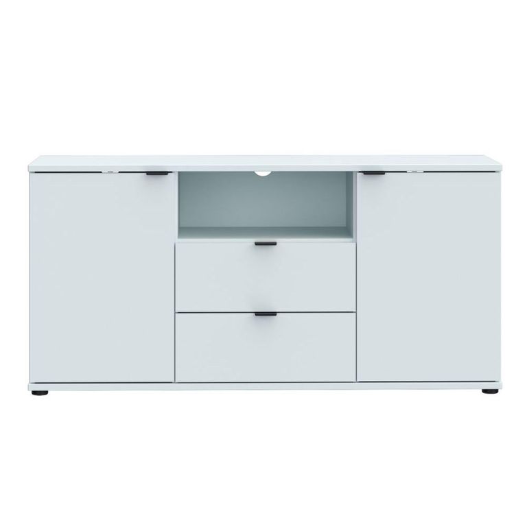 Ganymede TV Unit - 2 Door - 2 Drawer - 129.8cm - Light Grey