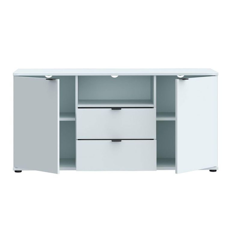 Ganymede TV Unit - 2 Door - 2 Drawer - 129.8cm - Light Grey