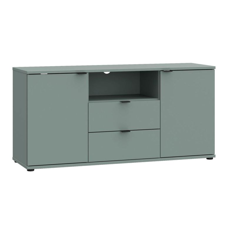 Ganymede TV Unit - 2 Door - 2 Drawer - 129.8cm - Sage Green
