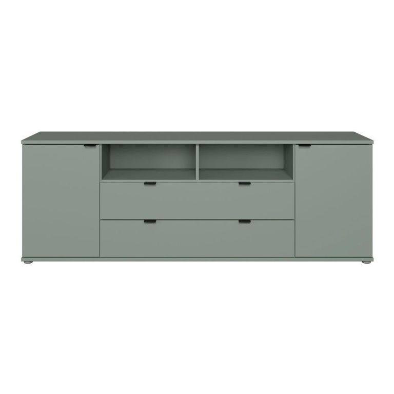 Ganymede TV Unit - 2 Door - 2 Drawer - Wide - 179.5cm - Sage Green