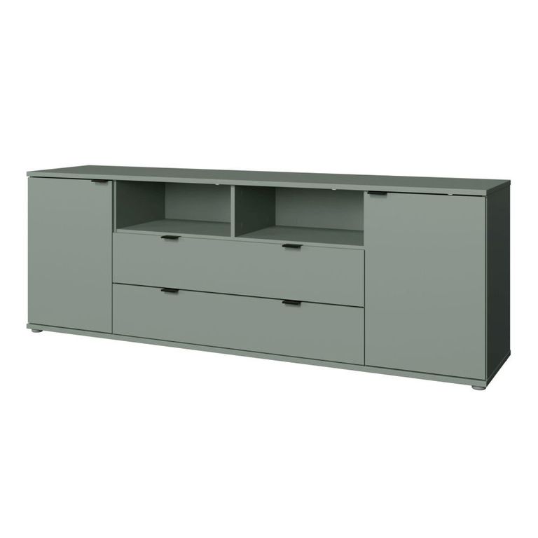 Ganymede TV Unit - 2 Door - 2 Drawer - Wide - 179.5cm - Sage Green