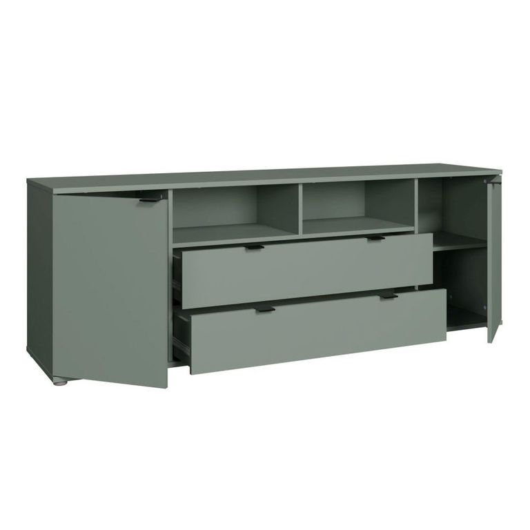 Ganymede TV Unit - 2 Door - 2 Drawer - Wide - 179.5cm - Sage Green