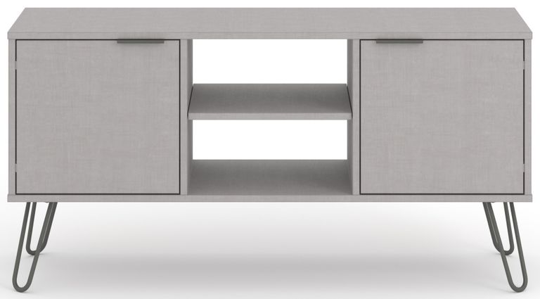 Augusta Grey TV Unit with Hairpin Legs