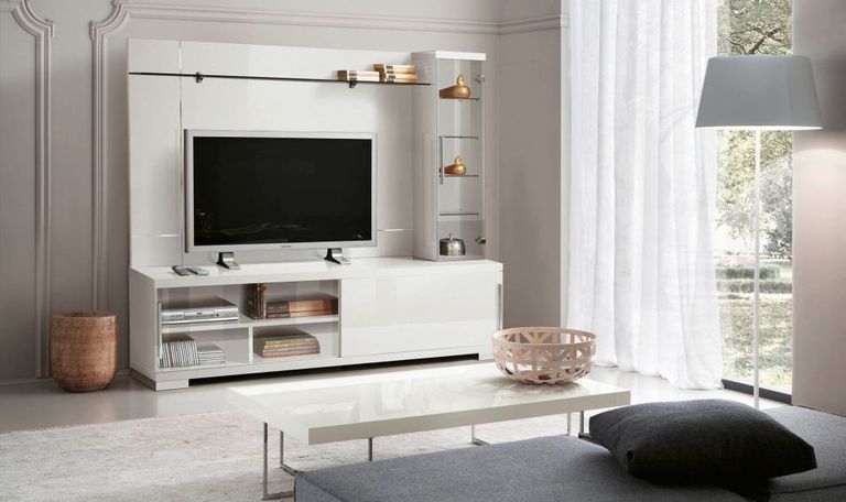 Asti TV Center - White Gloss