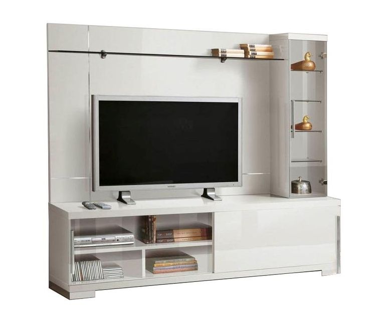 Asti TV Center - White Gloss