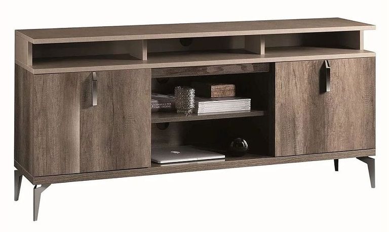 Matera TV Unit - Wood Grain Gloss