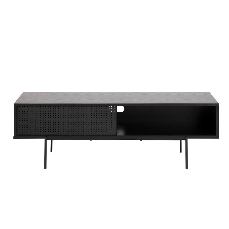 Angus Black Ash TV Unit with 1 Sliding Door