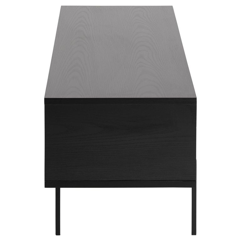 Angus TV Unit - 1 Door - Black Melamine