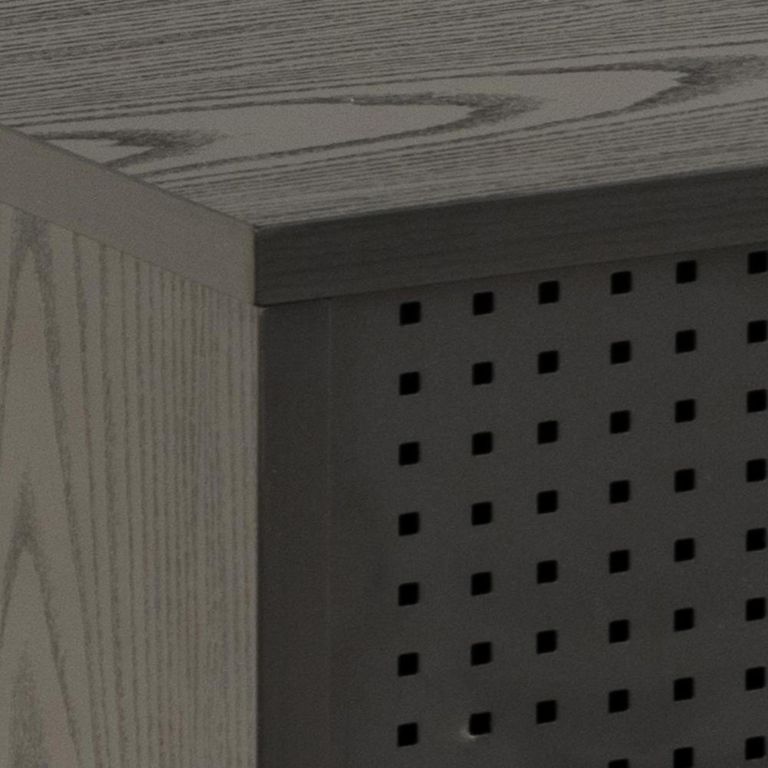 Angus TV Unit - 2 Door - Large - Black Melamine