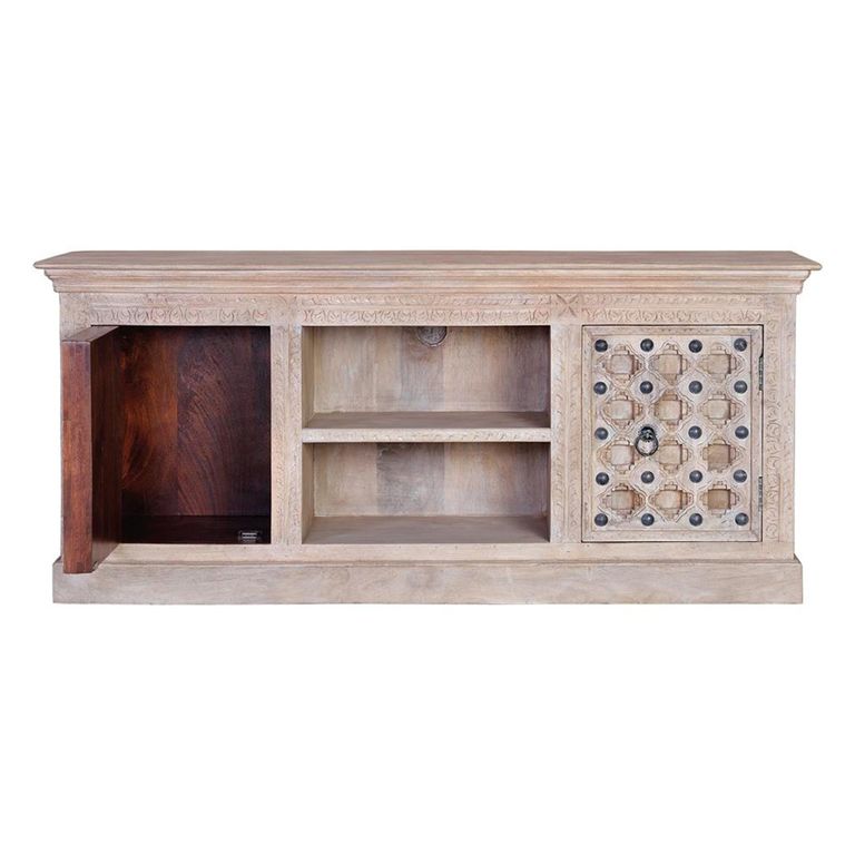 Arezzo TV Unit - 2 Door - Mango Wood