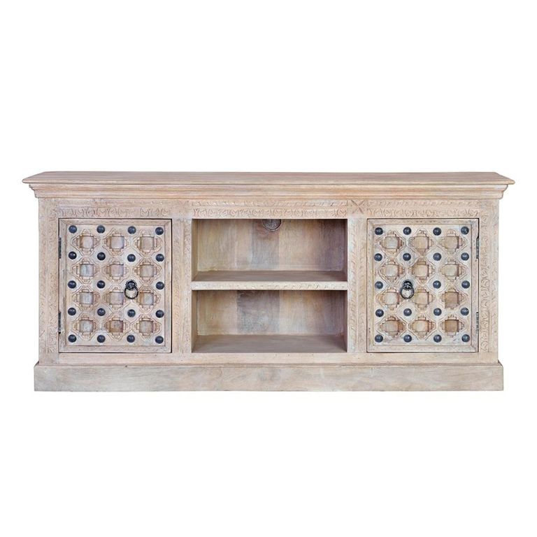 Arezzo TV Unit - 2 Door - Mango Wood