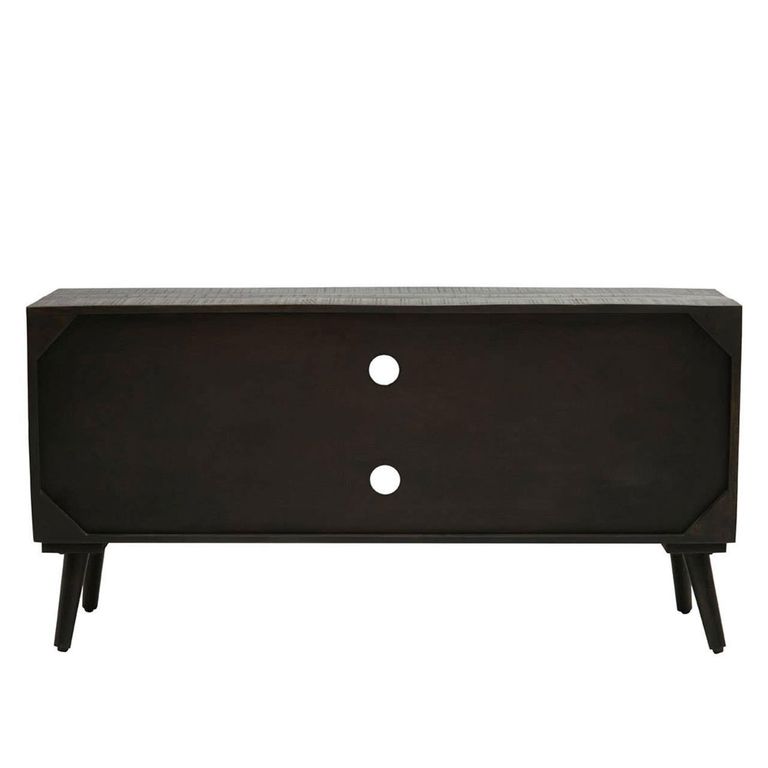 Arti TV Unit - 2 Door - Black - Mango Wood